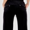 JUICY COUTURE Czarne spodnie dresowe damskie z weluru