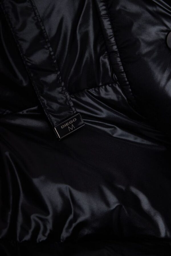 d7675255cb0c03f5c49febc85f8400ae1415df31 DIEGO M Czarna damska kurtka puchowa z kapturem, Rozmiar 38 EU - 42 IT