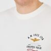 AERONAUTICA MILITARE Biały bawełniany męski t-shirt Short Sleeve