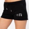 DSQUARED2 Czarne szorty damskie Icon