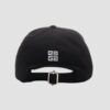 GIVENCHY Czarna czapka z daszkiem Curved