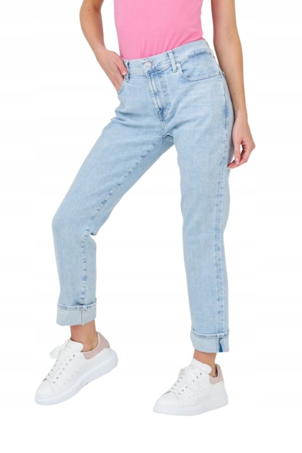 7 FOR ALL MANKIND Jasne jeansy damskie Relaxed Skinny