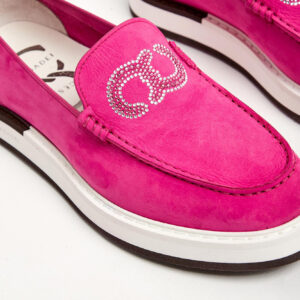 Mokasyny damskie zamszowe CESARE CASADEI