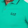 EA7 Zielona męska koszulka polo