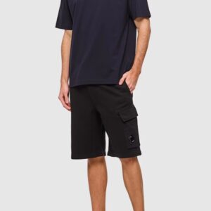 C.P. COMPANY Czarne spodenki męskie Bermudy-Cargo