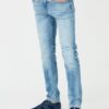 7 FOR ALL MANKIND Niebieskie męskie jeansy Slimmy Tapered