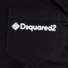 DSQUARED2 Czarny t-shit męski z kieszonką mini gummy