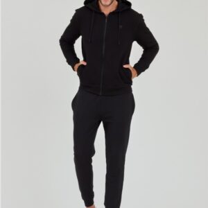 GUESS Czarne męskie spodnie dresowe