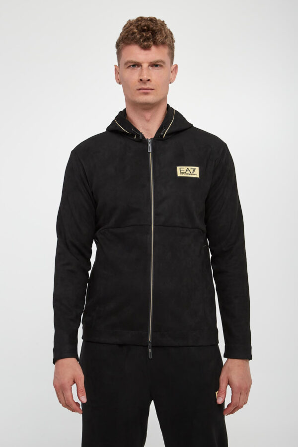 Bluza męska welurowa EA7 EMPORIO ARMANI