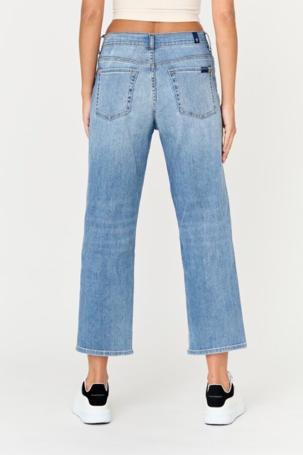 7 FOR ALL MANKIND Błękitne jeansy damskie THE MODERN STRAIGHT TRILIG