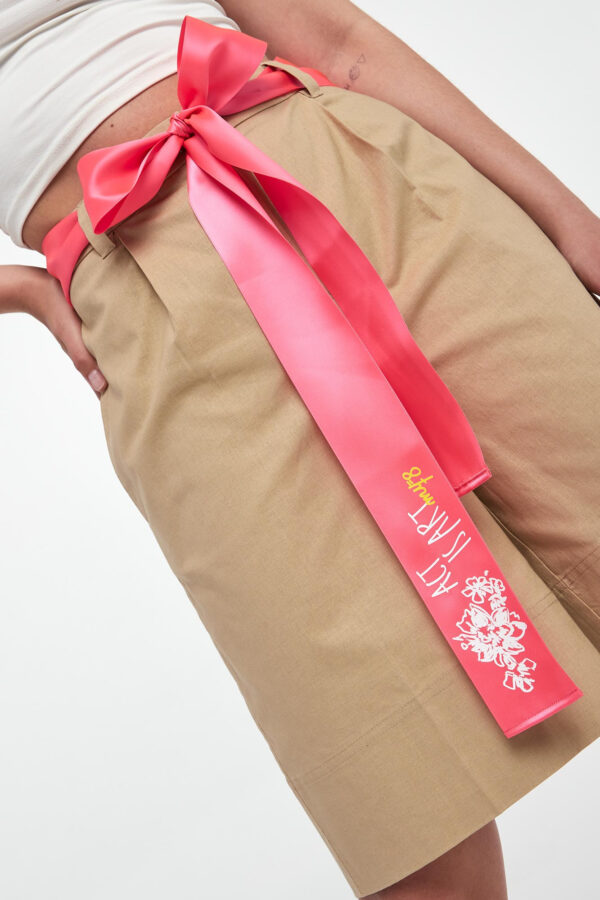 Szorty damskie z lnem TWINSET ACTITUDE