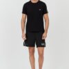 EMPORIO ARMANI Czarny męski t-shirt bande logo