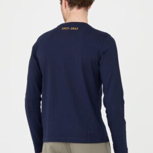 AERONAUTICA MILITARE Granatowy męski bawełniany longsleeve