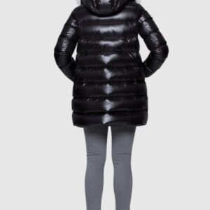 db89750dd213d64d2f086163d07dbdae4dd07419 HETREGO Czarna damska długa kurtka puchowa Gygiea z lisem, Rozmiar 38 EU - 42 IT