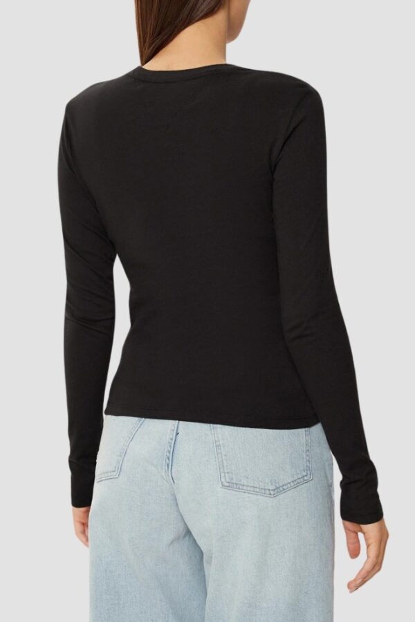 TOMMY JEANS Czarny damski longsleeve