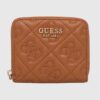 GUESS Brązowy mały portfel damski Adelasia