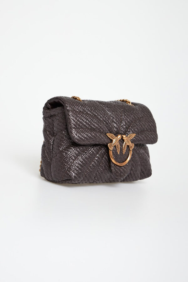 Torebka damska z rafii Love Bag Puff PINKO