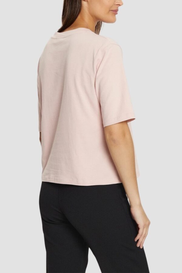 GUESS Różowy t-shirt damski Bear Boxy