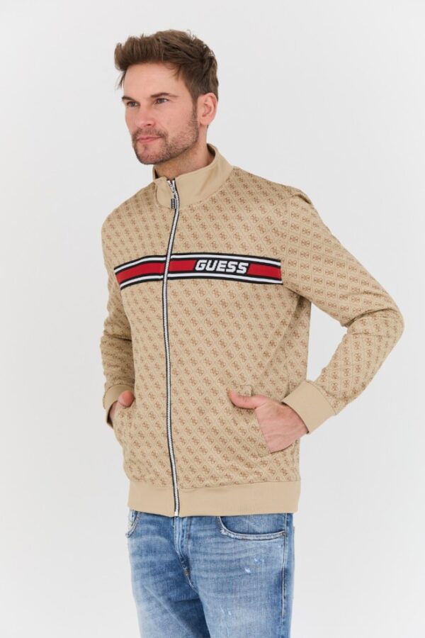 GUESS Beżowa męska bluza Korbin