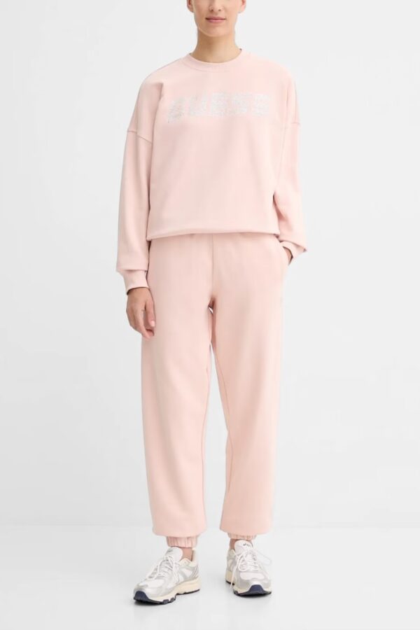 GUESS Różowe dresowe damskie spodnie Primula