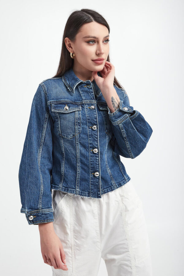 dd2dbbdb458eb0e1dd9b590cbec4af2e6f791d65 Katana jeansowa damska Bob PINKO