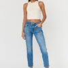 7 FOR ALL MANKIND Błękitne jeansy damskie RELAXED SKINNY