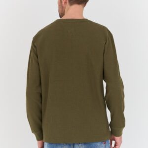 TOMMY JEANS Oliwkowy męski sweter