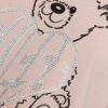 GUESS Różowy t-shirt damski Bear Boxy