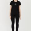 EMPORIO ARMANI Czarny damski t-shirt Uni Logo Printe