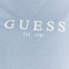 e007e9d80fdb11795857cb27f015658b33828060 GUESS Błękitny t-shirt damski bawełniany z białym logo