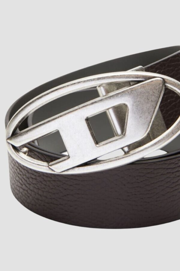 DIESEL Dwustronny męski czarny pasek B-1DR REV II, Rozmiar 95