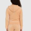 JUICY COUTURE Klasyczna welurowa rozpinana bluza damska dresowa robertson