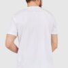 ARMANI EXCHANGE Biały t-shirt męski z wyszywanym logo