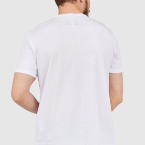 ARMANI EXCHANGE Biały t-shirt męski z wyszywanym logo
