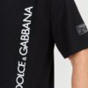 DOLCE & GABBANA Czarny męski bawełniany t-shirt, Rozmiar 52