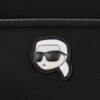 KARL LAGERFELD Czarny plecak Ikon Nylon Backpack