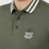 AERONAUTICA MILITARE Zielone męskie polo Short Sleeve