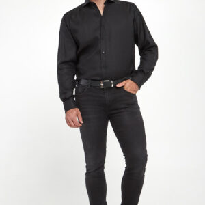 e11ed23248a183bad58df259ce4e25cb21cd71b3 Koszula męska lniana KARL LAGERFELD