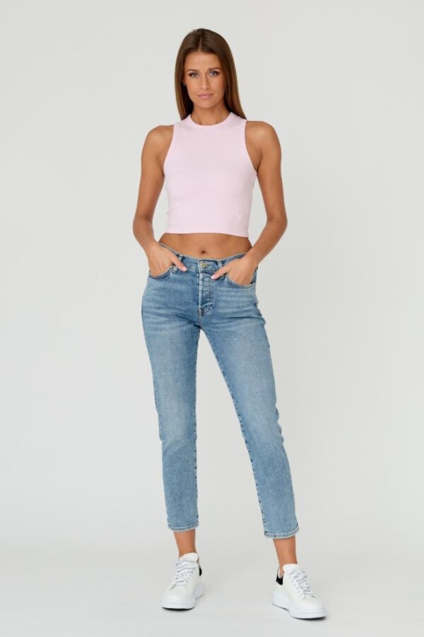 7 FOR ALL MANKIND Niebieskie damskie jeansy JOSEFINA LUXE VINTAGE SELFMADE