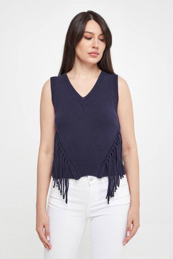 Kamizelka damska z frędzlami Austero MARELLA SPORT