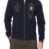 AERONAUTICA MILITARE Granatowa bluza męska Color-block