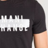 e215414acfd1804f2674d53e28bf5298c787b4a3 Czarny t-shirt Armani Exchange z nadrukie