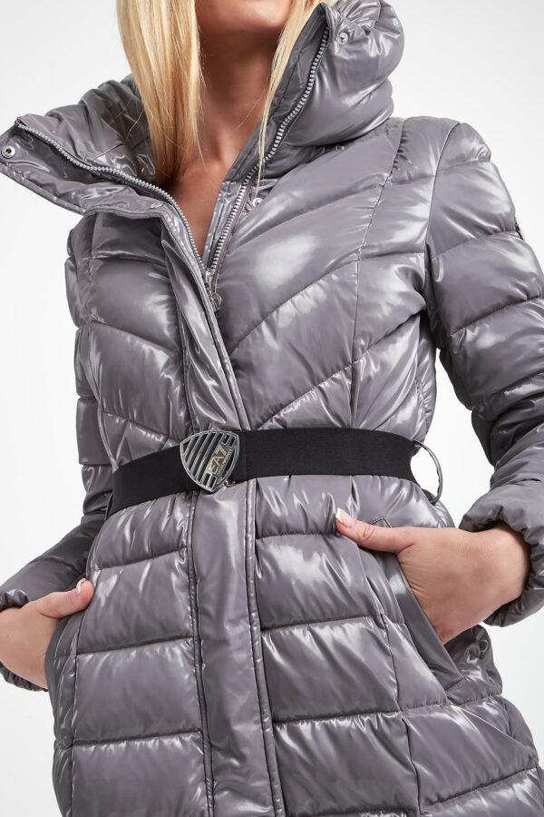Płaszcz damski pikowany EA7 EMPORIO ARMANI