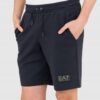 EA7 Granatowe męskie szorty dresowe
