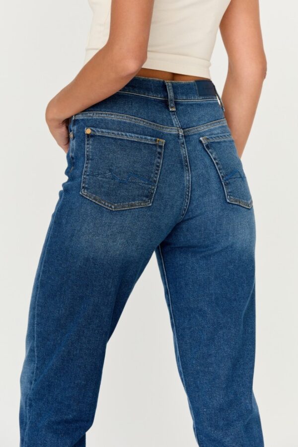 7 FOR ALL MANKIND Granatowe jeansy damskie MALIA LUXE VINTAGE BLUEPRINT