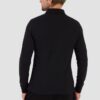LA MARTINA Czarny męski longsleeve polo Piquet Stretch