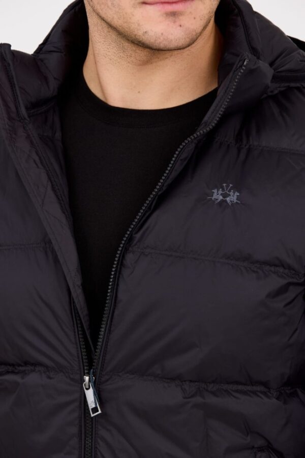 e2cb3e96517925a9ba5c43ffe220d79d96873d50 LA MARTINA MAN Czarna pikowana męska kurtka Outerwear Basic Nylon