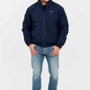 e3158b676a69baf4c72a1c379c1c4c63b710b1aa TOMMY JEANS Granatowa męska kurtka przejściowa z drobnym logo