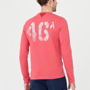 e3948a7d25c33f7cf08c3887a2f87ae589a9e20c AERONAUTICA MILITARE Różowy męski longsleeve bawełniany