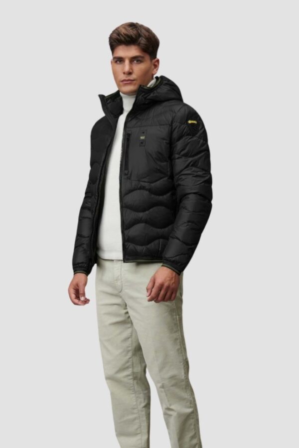 e3abb58bbad648dc09192e6143c846359835c0d2 BLAUER Czarna męska kurtka Wave Short Jackets